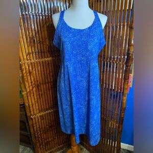 Columbia Blue Halter Pull on Dress - XL. (Code 101)